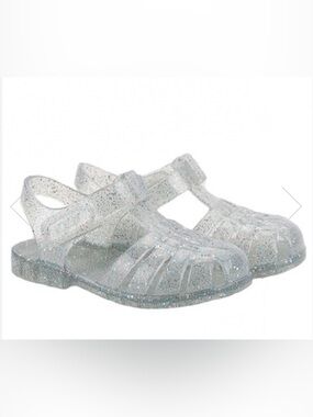 Igor Clasica Cristal Kids Clear Glitter Jelly Sandals - 24